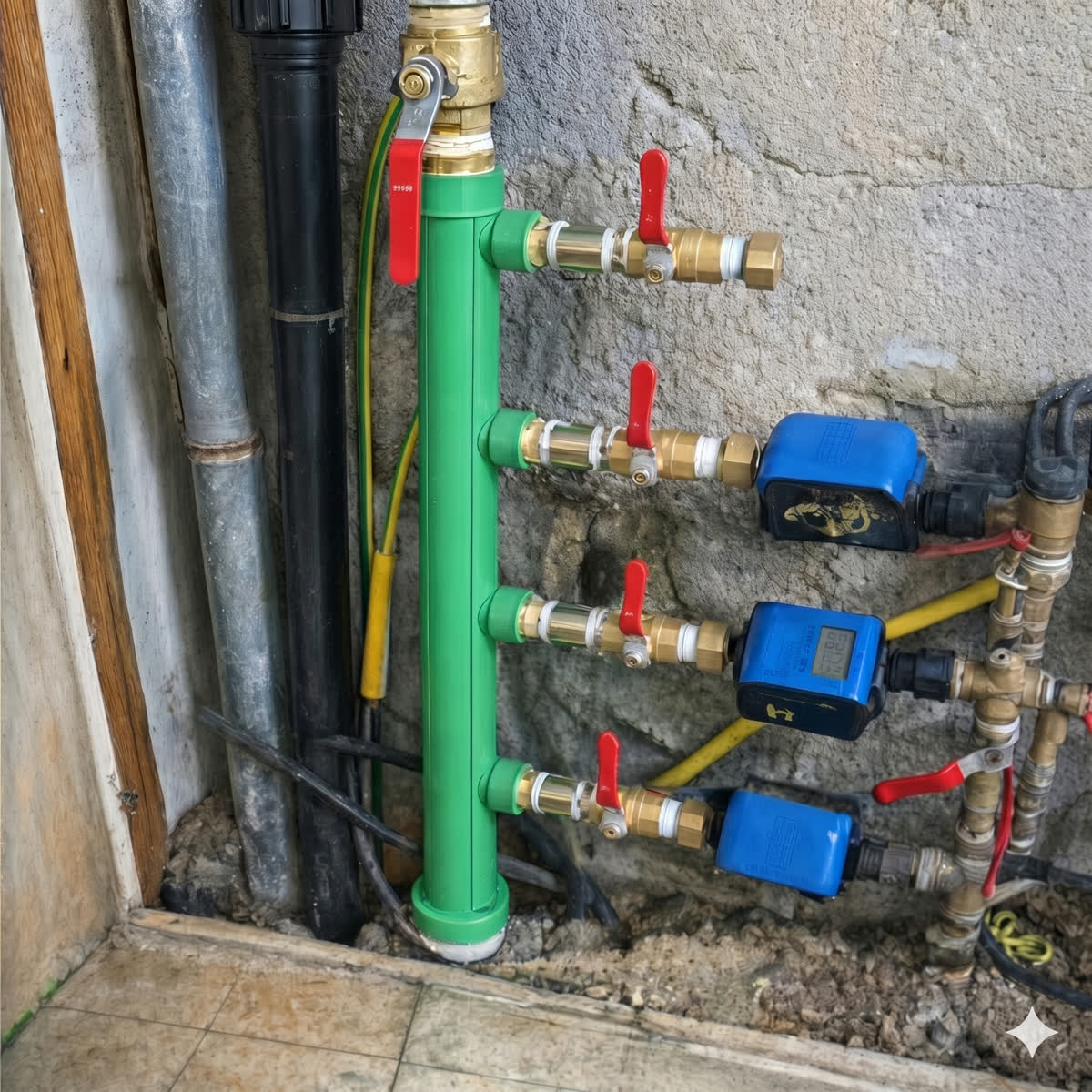 חנוכייה חדשה מצנרת פלסטיק קשיח